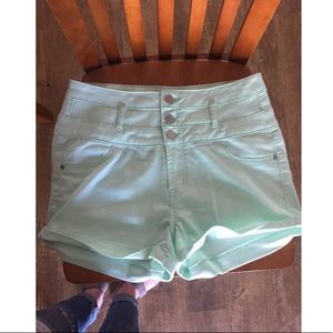 charlotte russe mint green shorts